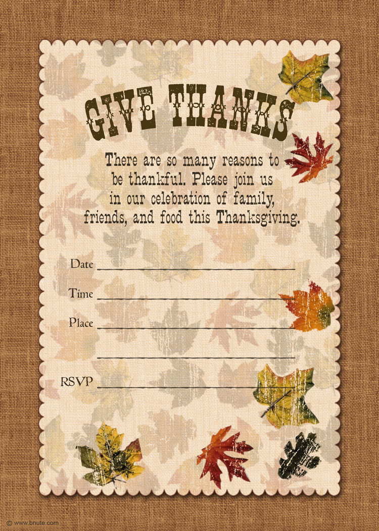 Thanksgiving invits